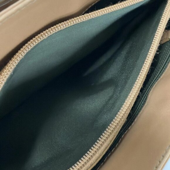 Auth DIOR/ChristianDior Trotteur Khaki Cream Beige Jacquard Leather Tote Bag - Picture 13 of 16